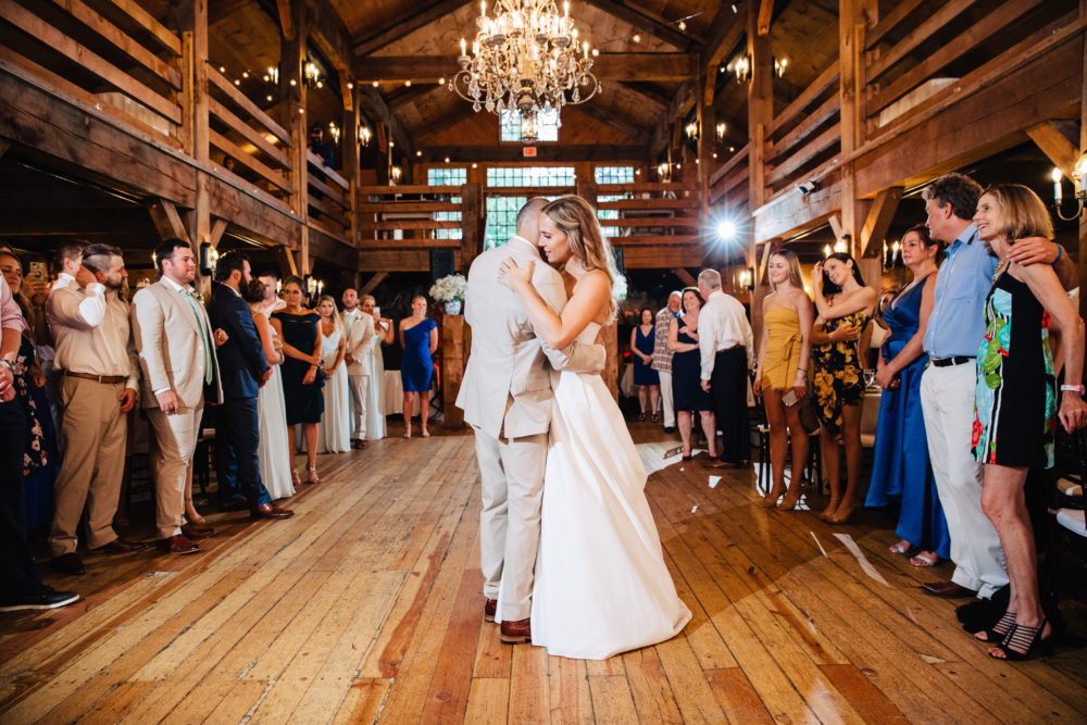 first dance in the barn